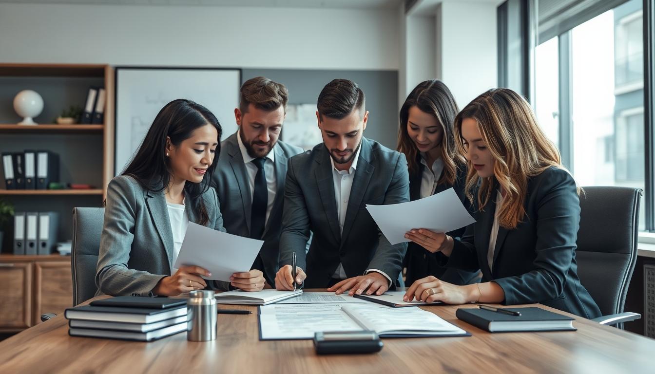 Business agreement signing